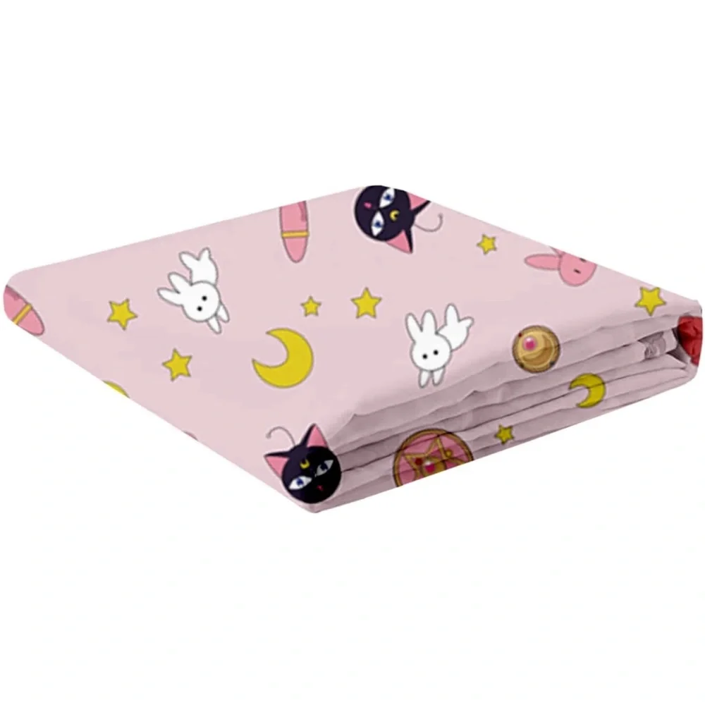 Pink Sailor Moon Cute Shower Curtain,Anime Kawaii 72